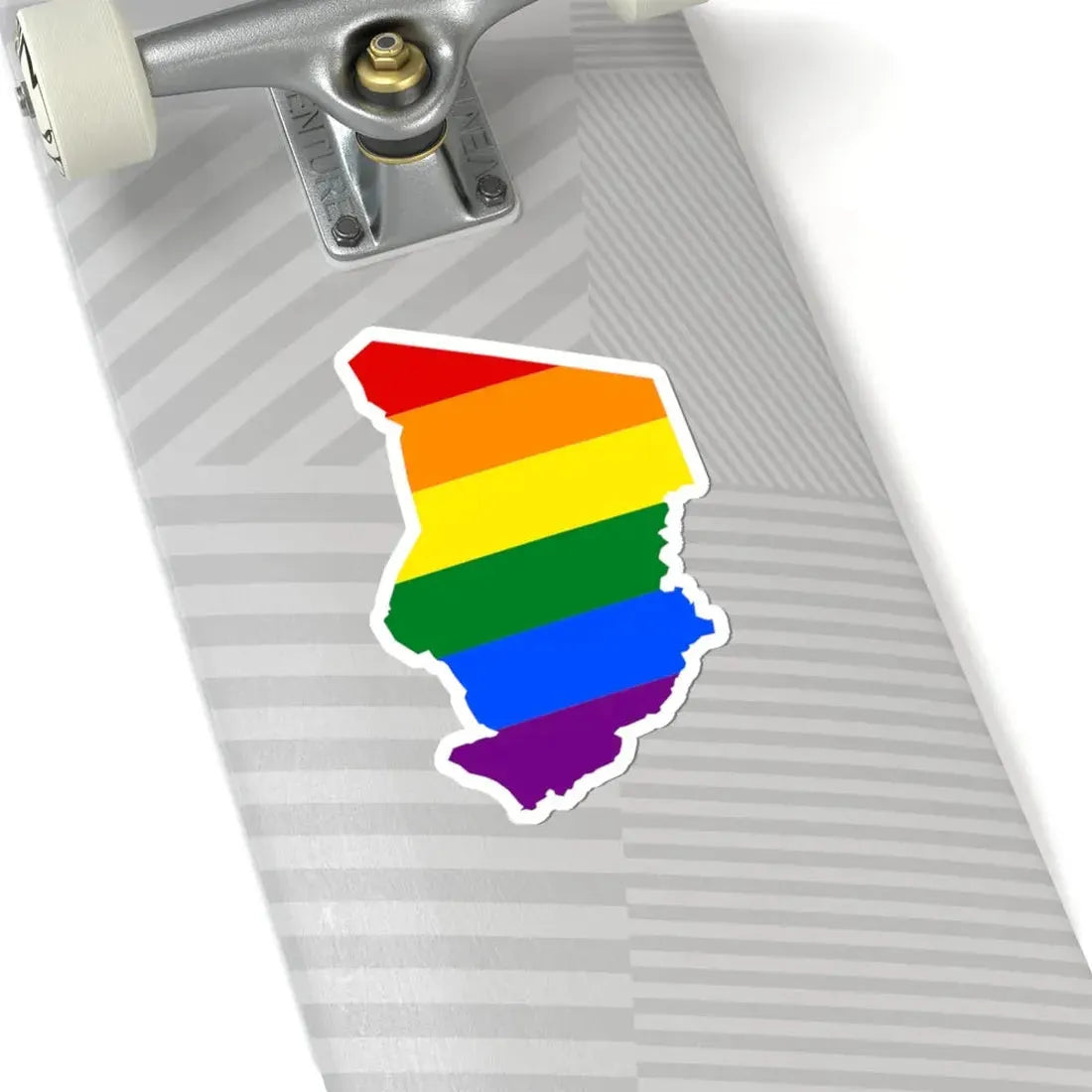 LGBT flag map of Chad (Chad) STICKER Vinyl Kiss-Cut Decal - The Sticker Space