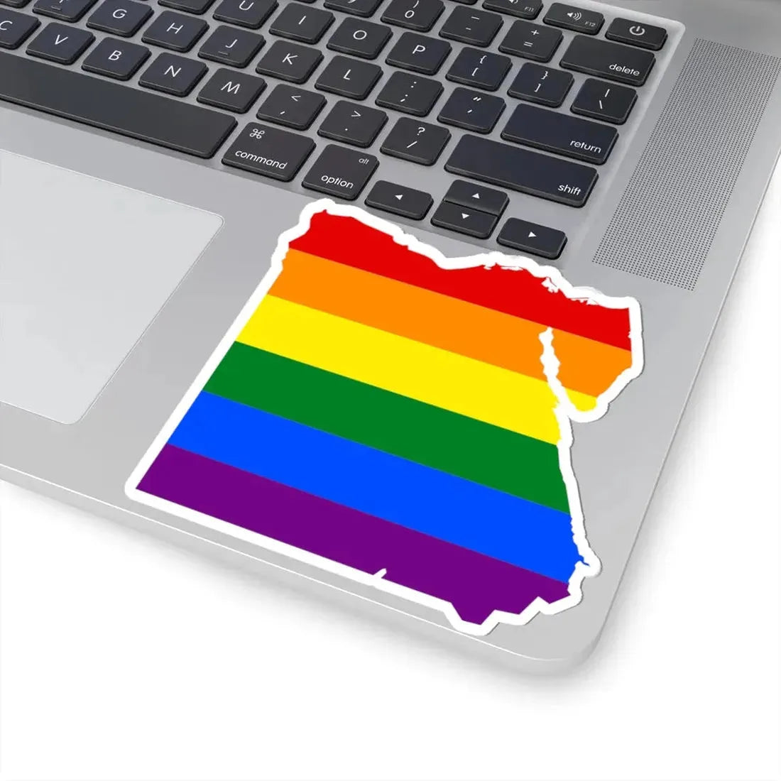 LGBT flag map of Egypt (Egypt) STICKER Vinyl Kiss-Cut Decal - The Sticker Space