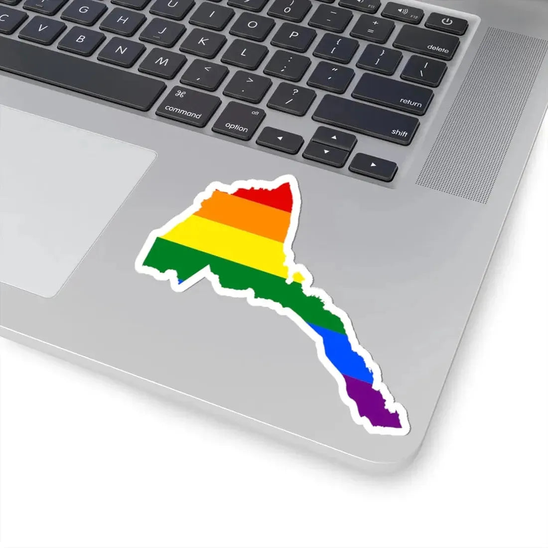 LGBT flag map of Eritrea (Eritrea) STICKER Vinyl Kiss-Cut Decal - The Sticker Space