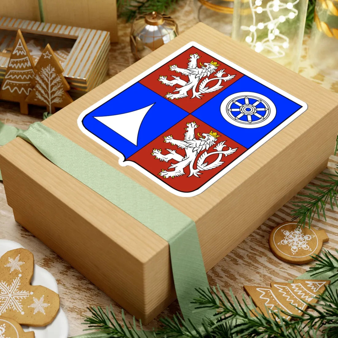 Liberec Region CoA CZ (Czech Republic) (Coat of Arms) STICKER Vinyl Kiss-Cut Decal - The Sticker Space