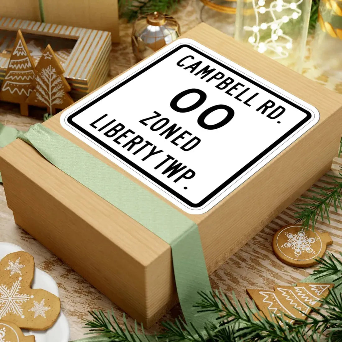 Liberty Township Knox County Ohio route shield template (Ohio) (Road Sign) STICKER Vinyl Kiss-Cut Decal - The Sticker Space