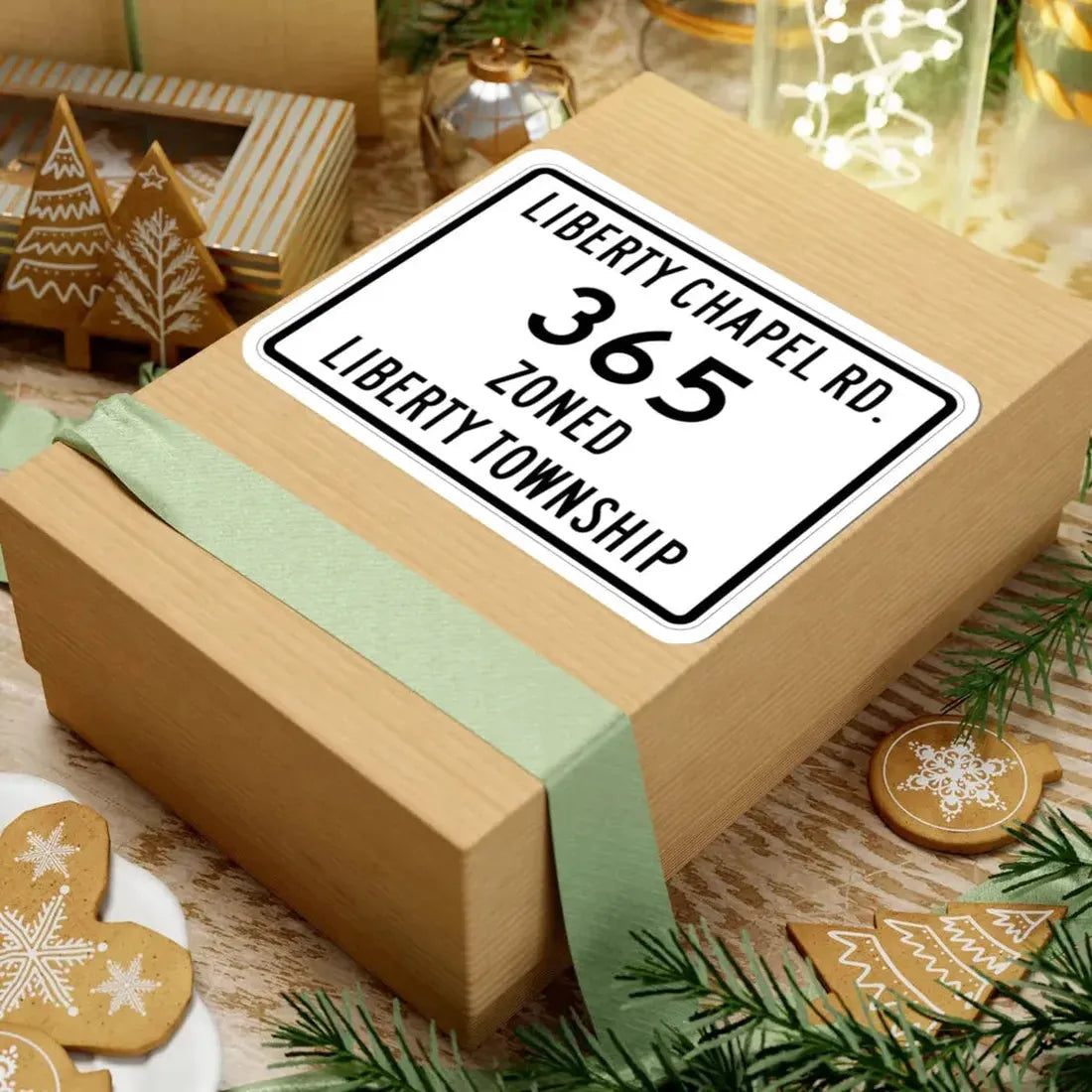 Liberty Township Route 365 Knox County Ohio (Ohio) (Road Sign) STICKER Vinyl Kiss-Cut Decal - The Sticker Space