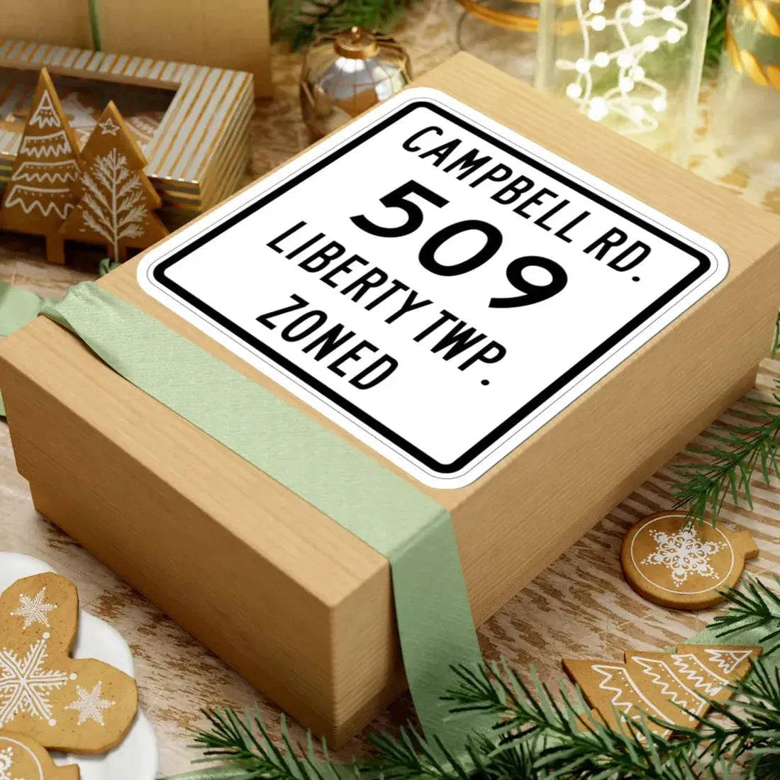 Liberty Township Route 509 Knox County Ohio (Ohio) (Road Sign) STICKER Vinyl Kiss-Cut Decal - The Sticker Space