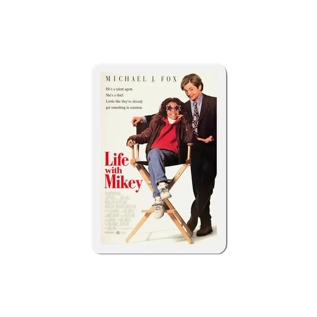 Life With Mikey 1993 Movie Poster Refrigerator Magnet - The Sticker Space