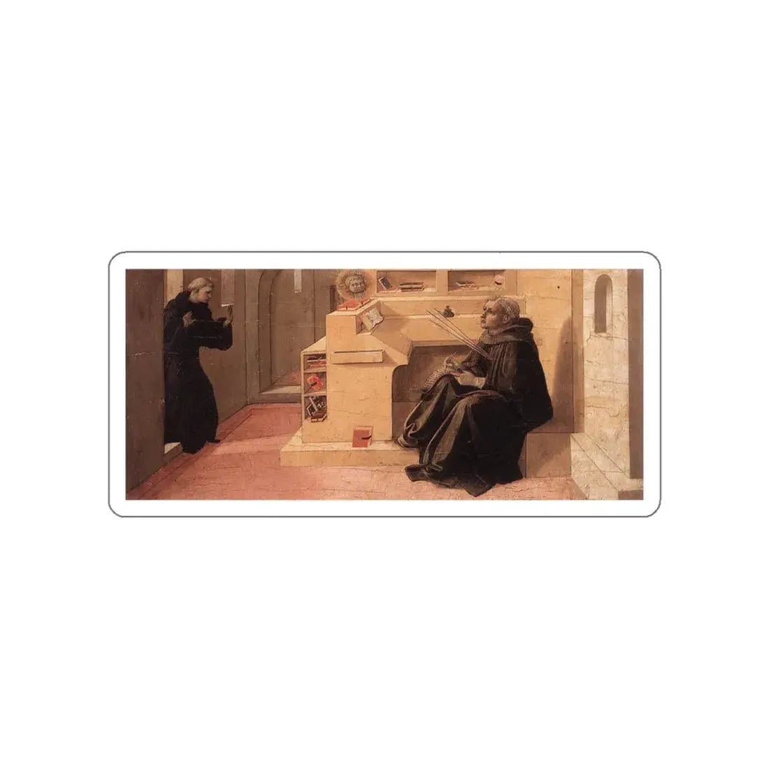 LIPPI, Fra Filippo - 1430-Vision of St Augustine (Artwork) STICKER Vinyl Die-Cut Decal - The Sticker Space