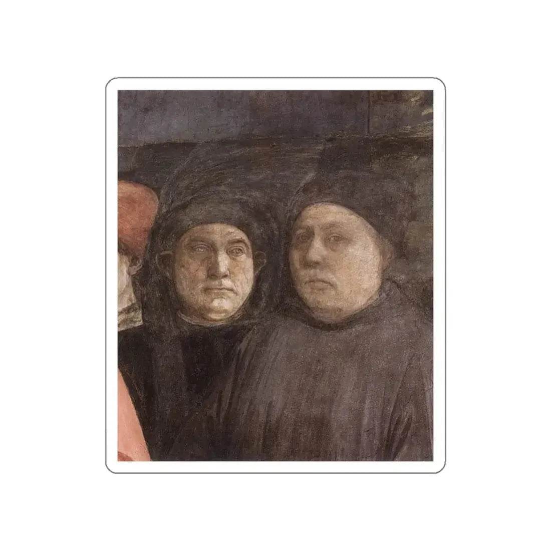 LIPPI, Fra Filippo - 1452-66 Prato-The Saint's Funeral (detail) (Artwork) STICKER Vinyl Die-Cut Decal - The Sticker Space