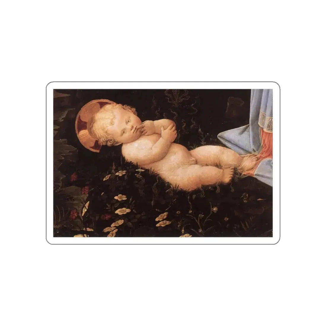 LIPPI, Fra Filippo - 1460-Madonna in the Forest (detail) (Artwork) STICKER Vinyl Die-Cut Decal - The Sticker Space