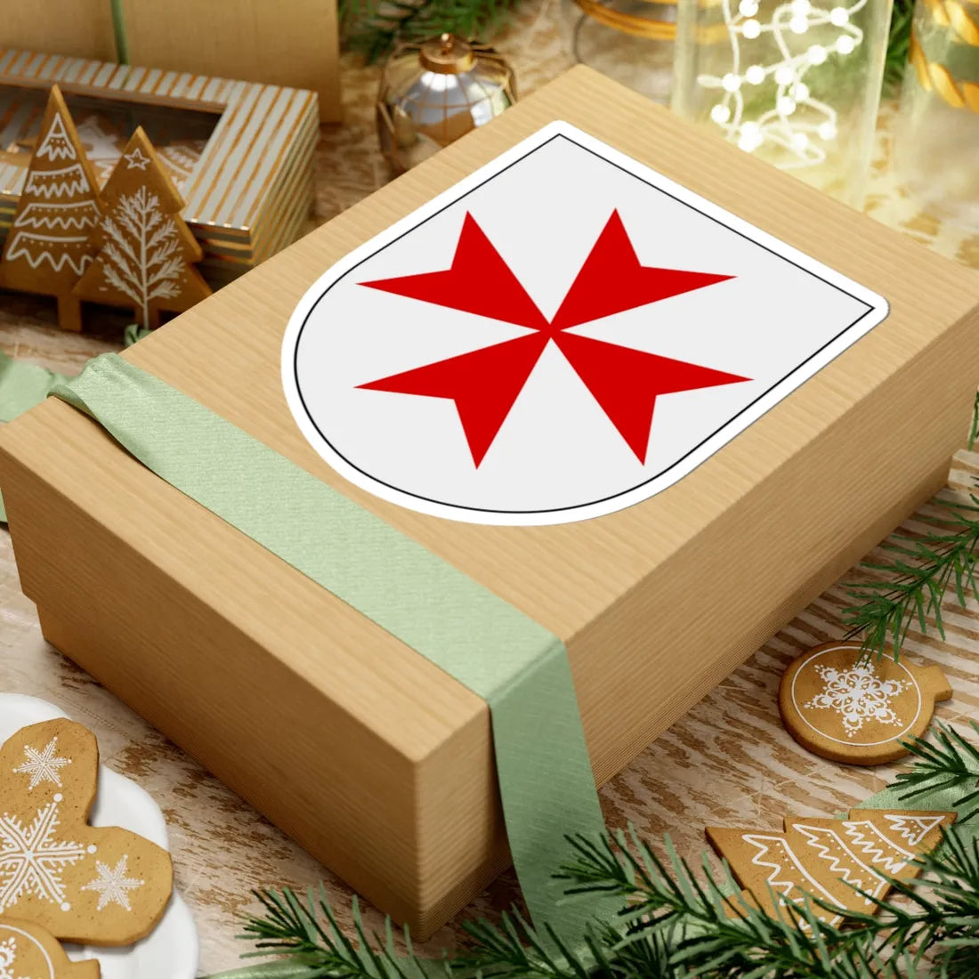 Livgardet 131. säkerhetsskvadronen vapen (Sweden) (Coat of Arms) STICKER Vinyl Kiss-Cut Decal - The Sticker Space