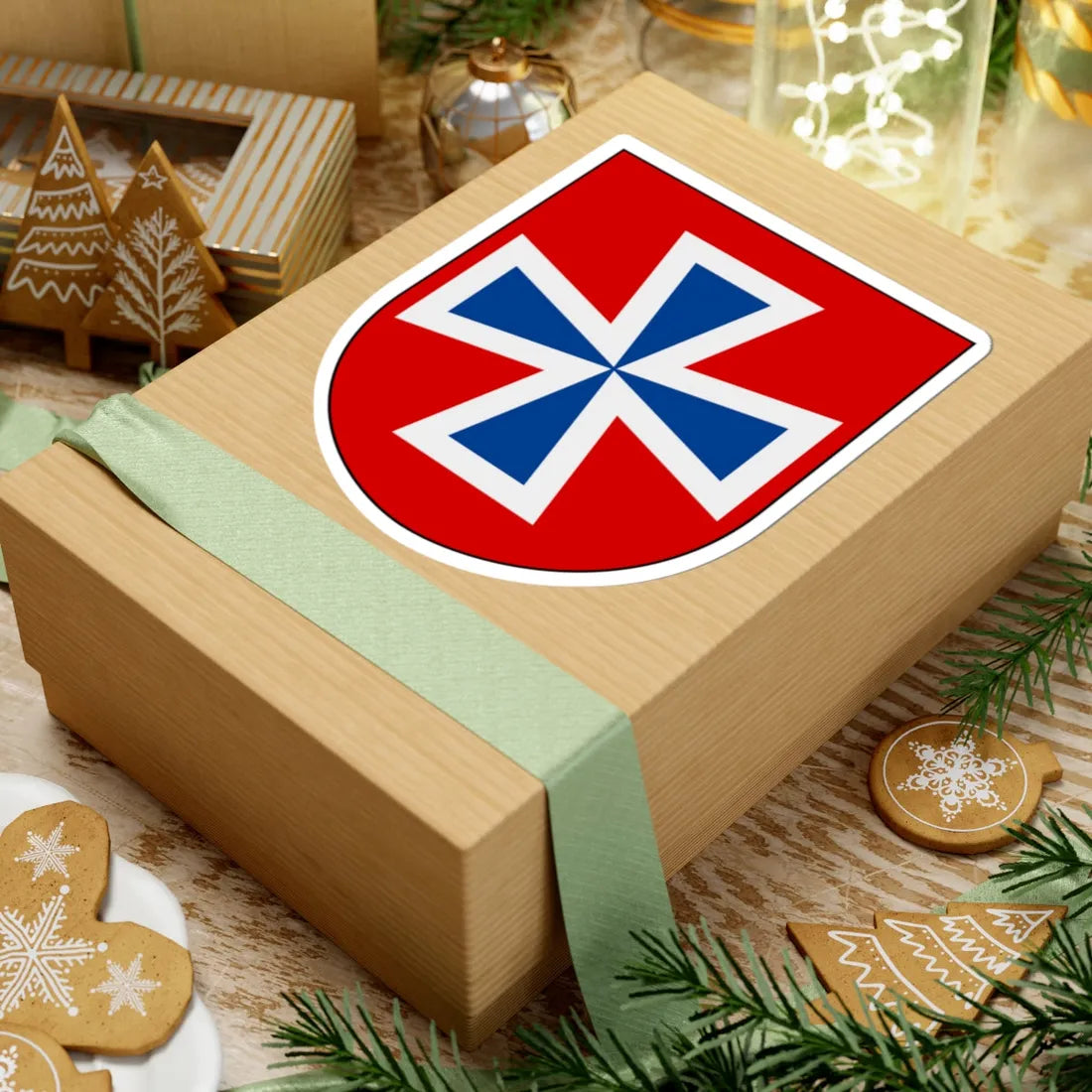 Livregementets husarer Valla skvadron vapen (Sweden) (Coat of Arms) STICKER Vinyl Kiss-Cut Decal - The Sticker Space