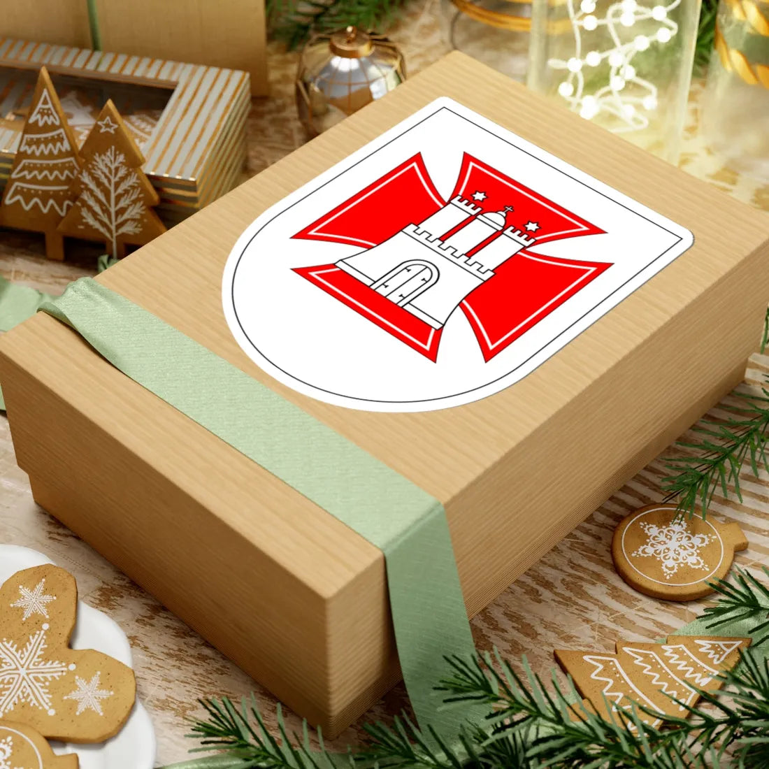 LKdo Hamburg (Germany) (Coat of Arms) STICKER Vinyl Kiss-Cut Decal - The Sticker Space