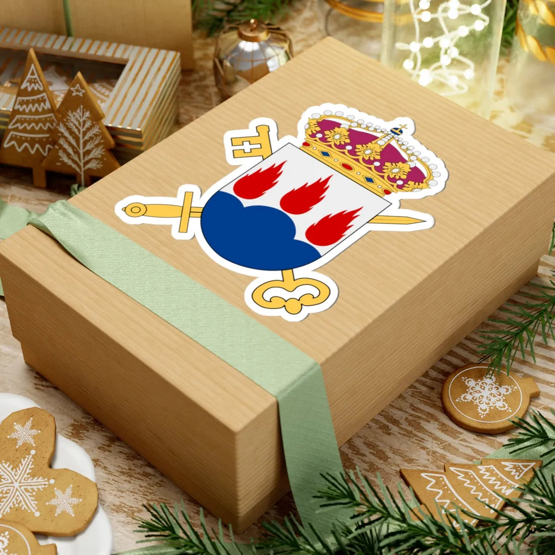 Länsrätten i Västmanlands län vapen (Sweden) (Coat of Arms) STICKER Vinyl Kiss-Cut Decal - The Sticker Space