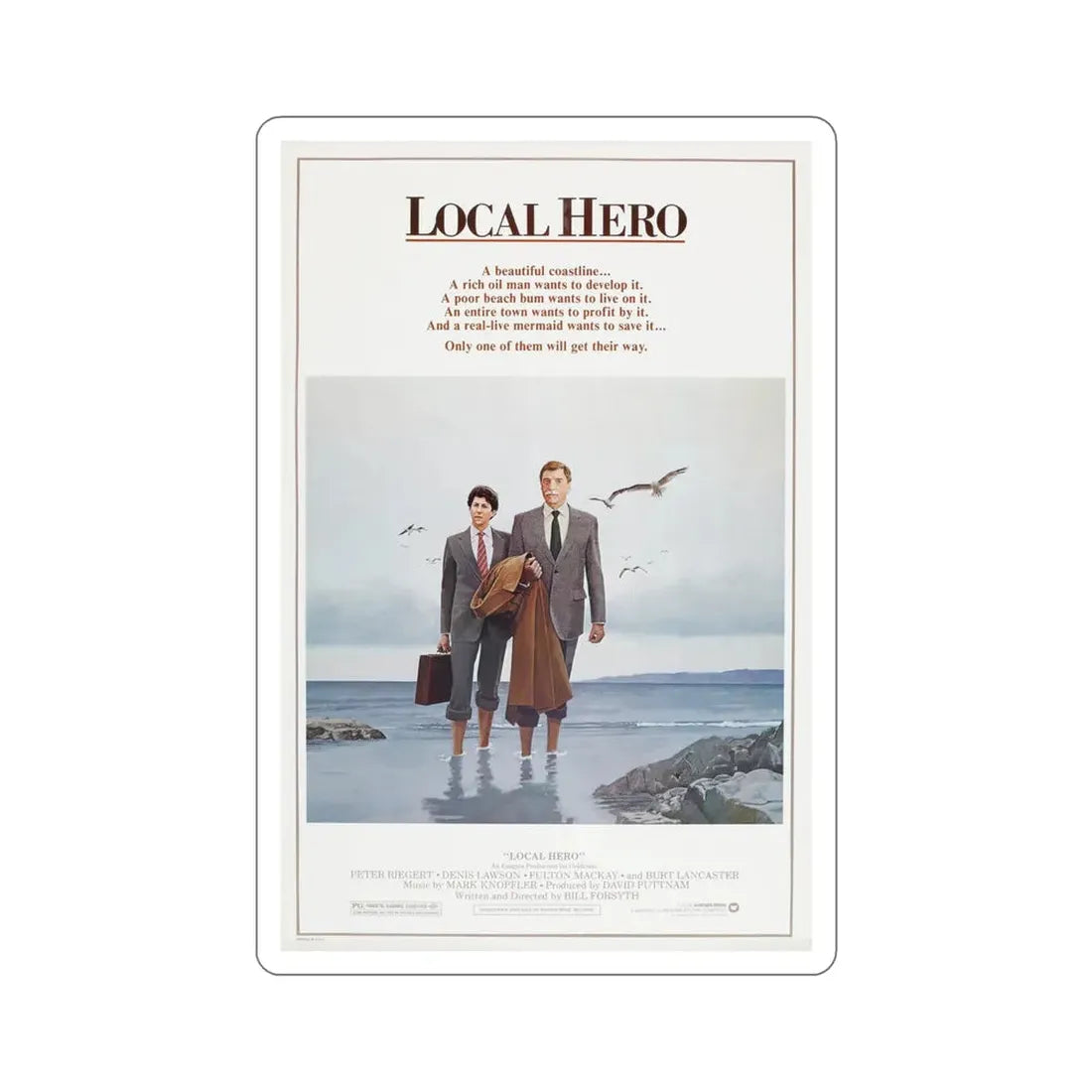 Local Hero 1983 Movie Poster STICKER Vinyl Die-Cut Decal - The Sticker Space