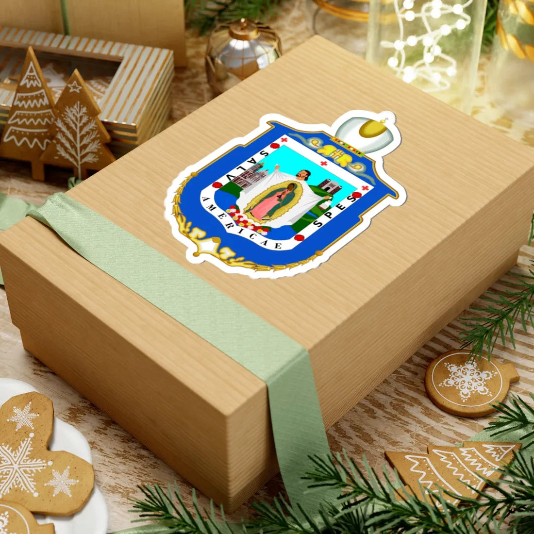 Logo del INBSMG (Costa Rica) (Coat of Arms) STICKER Vinyl Kiss-Cut Decal - The Sticker Space