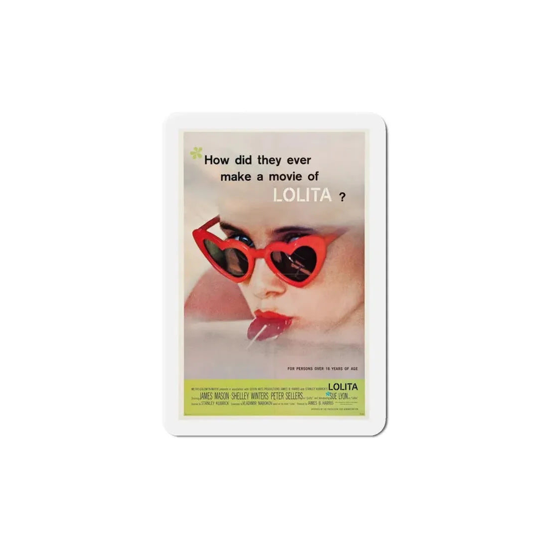 Lolita 1962 Movie Poster Refrigerator Magnet - The Sticker Space