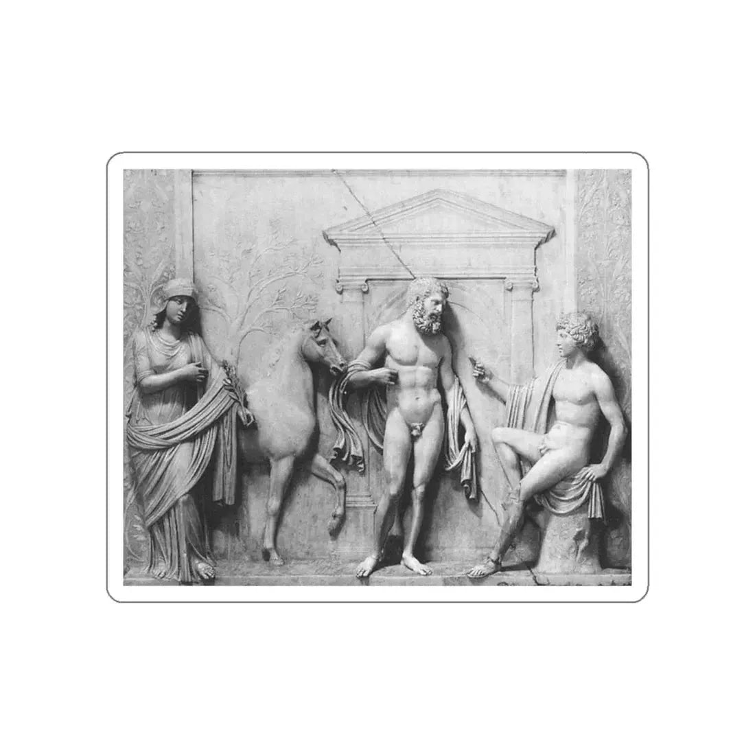 LOMBARDO, Antonio - Contest between Minerva and Neptune (Artwork) STICKER Vinyl Die-Cut Decal - The Sticker Space