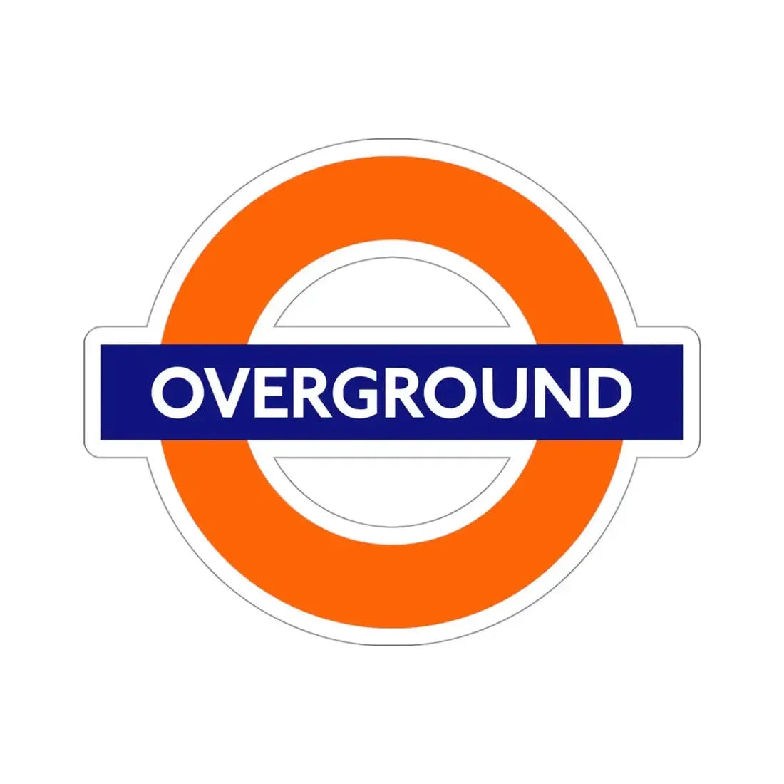 London Overground STICKER Vinyl Die-Cut Decal - The Sticker Space