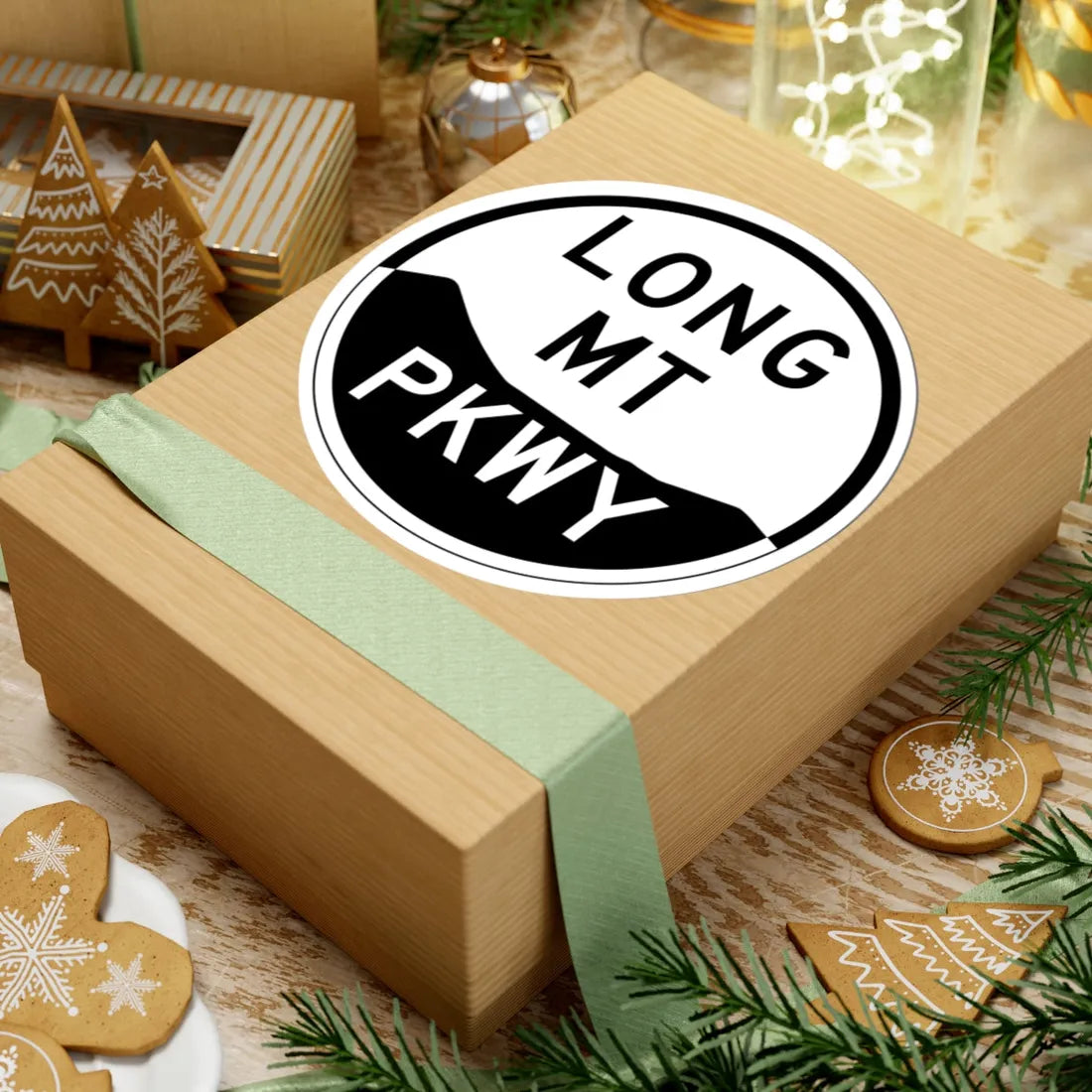 LongMtPkwy (New York) (Road Sign) STICKER Vinyl Kiss-Cut Decal - The Sticker Space