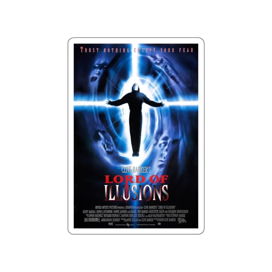 LORD OF ILLUSIONS 1995 Movie Poster STICKER Vinyl Die-Cut Decal - The Sticker Space