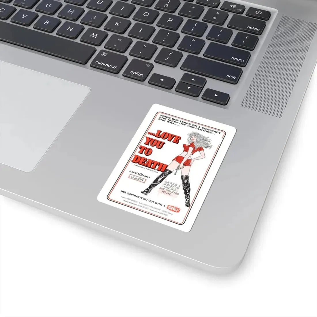 LOVE YOU TO DEATH 1977 Movie Poster - STICKER Vinyl Kiss-Cut Decal - The Sticker Space