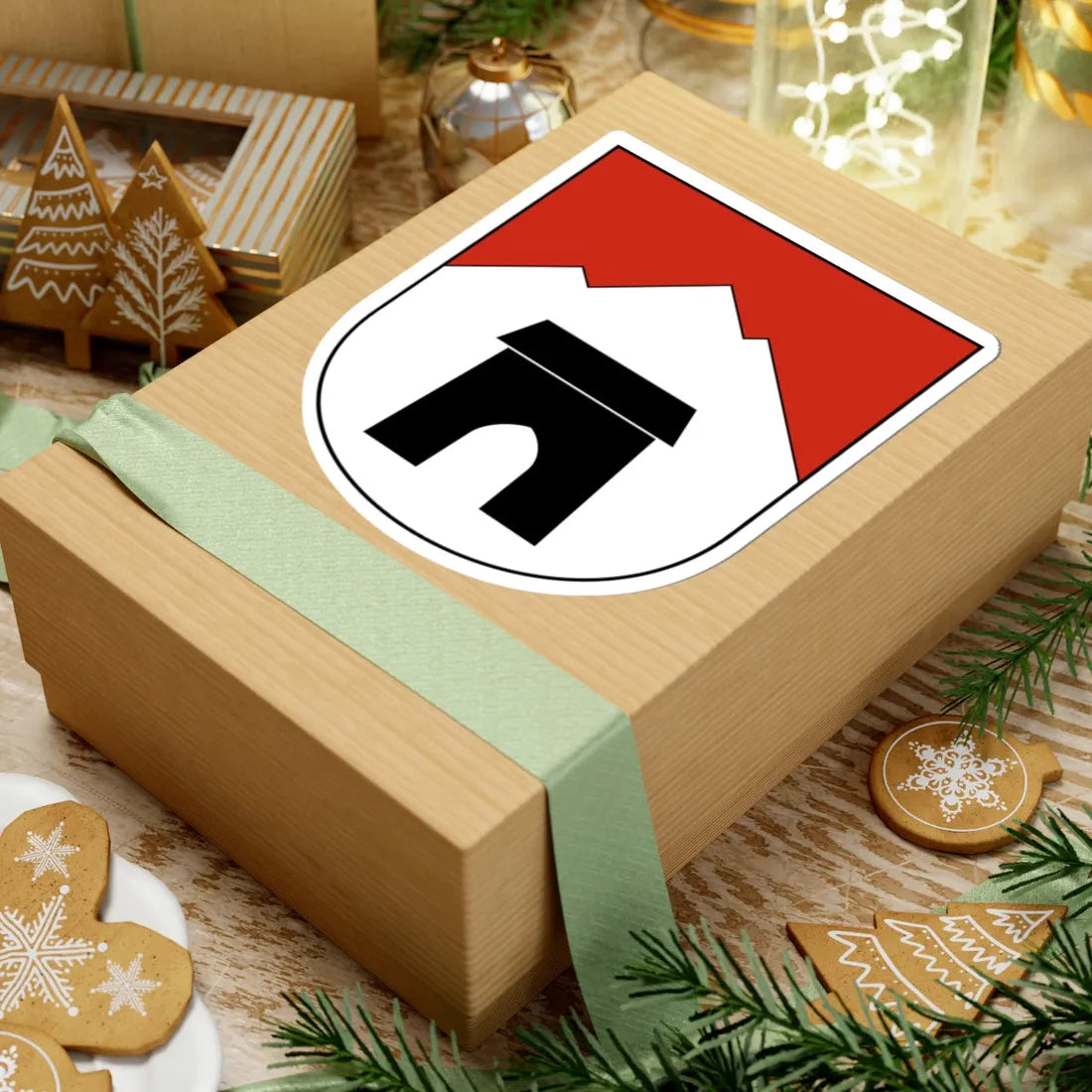 Lumnezia-blazon (Switzerland) (Coat of Arms) STICKER Vinyl Kiss-Cut Decal - The Sticker Space