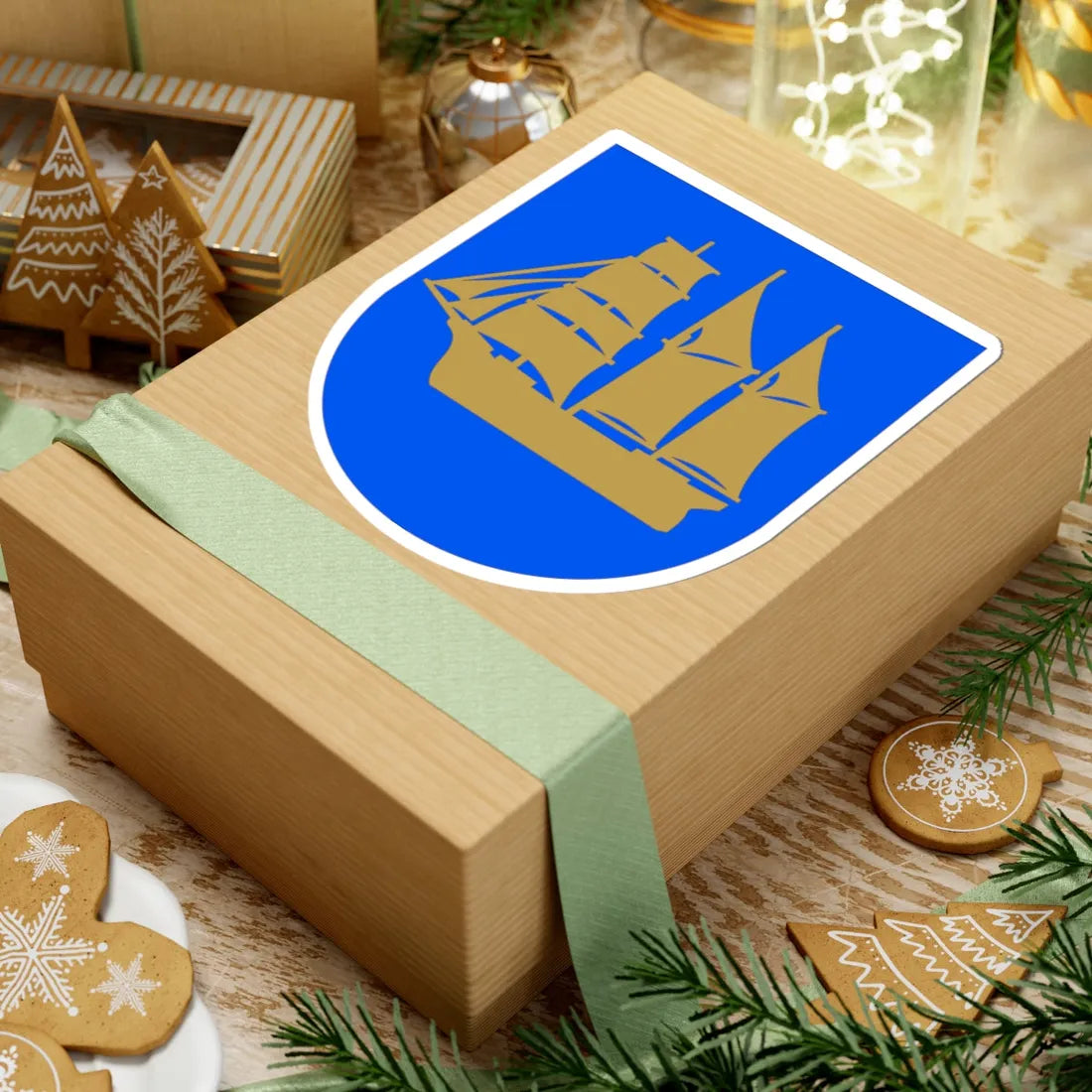 Luvia.vaakuna (Finland) (Coat of Arms) STICKER Vinyl Kiss-Cut Decal - The Sticker Space