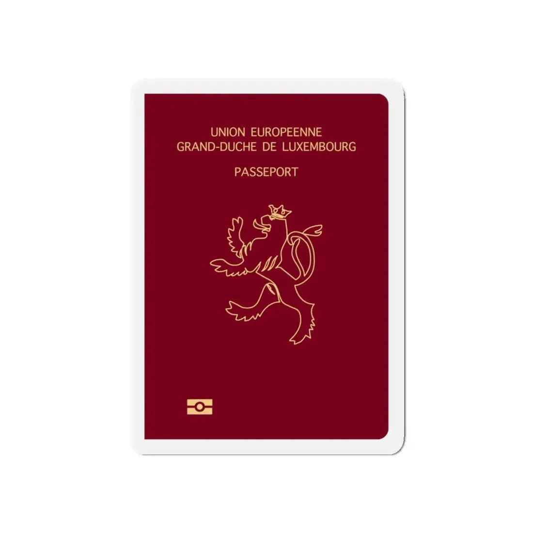 Luxembourg Passport - Refrigerator Magnet - The Sticker Space