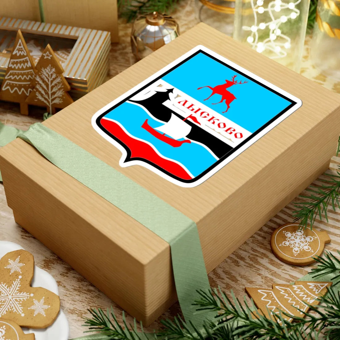 Lyskovo (Russia) (Coat of Arms) STICKER Vinyl Kiss-Cut Decal - The Sticker Space