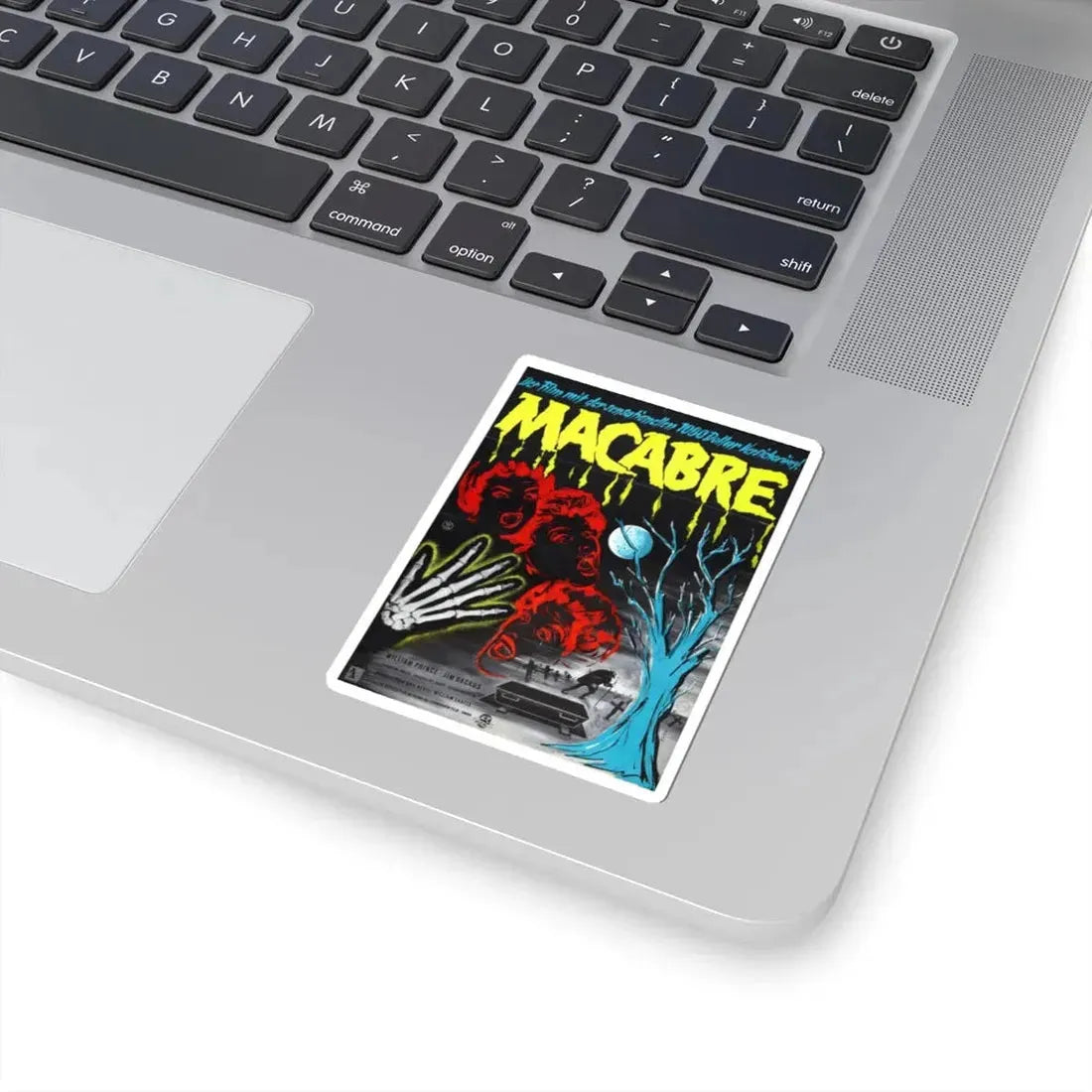 MACABRE (GERMAN) 1958 Movie Poster - STICKER Vinyl Kiss-Cut Decal - The Sticker Space