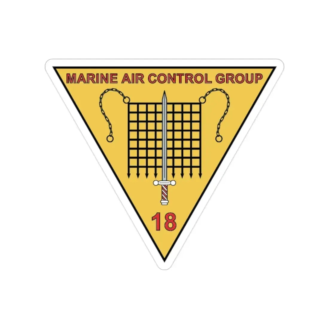 MACG 18 (USMC) Transparent STICKER Die-Cut Vinyl Decal - The Sticker Space