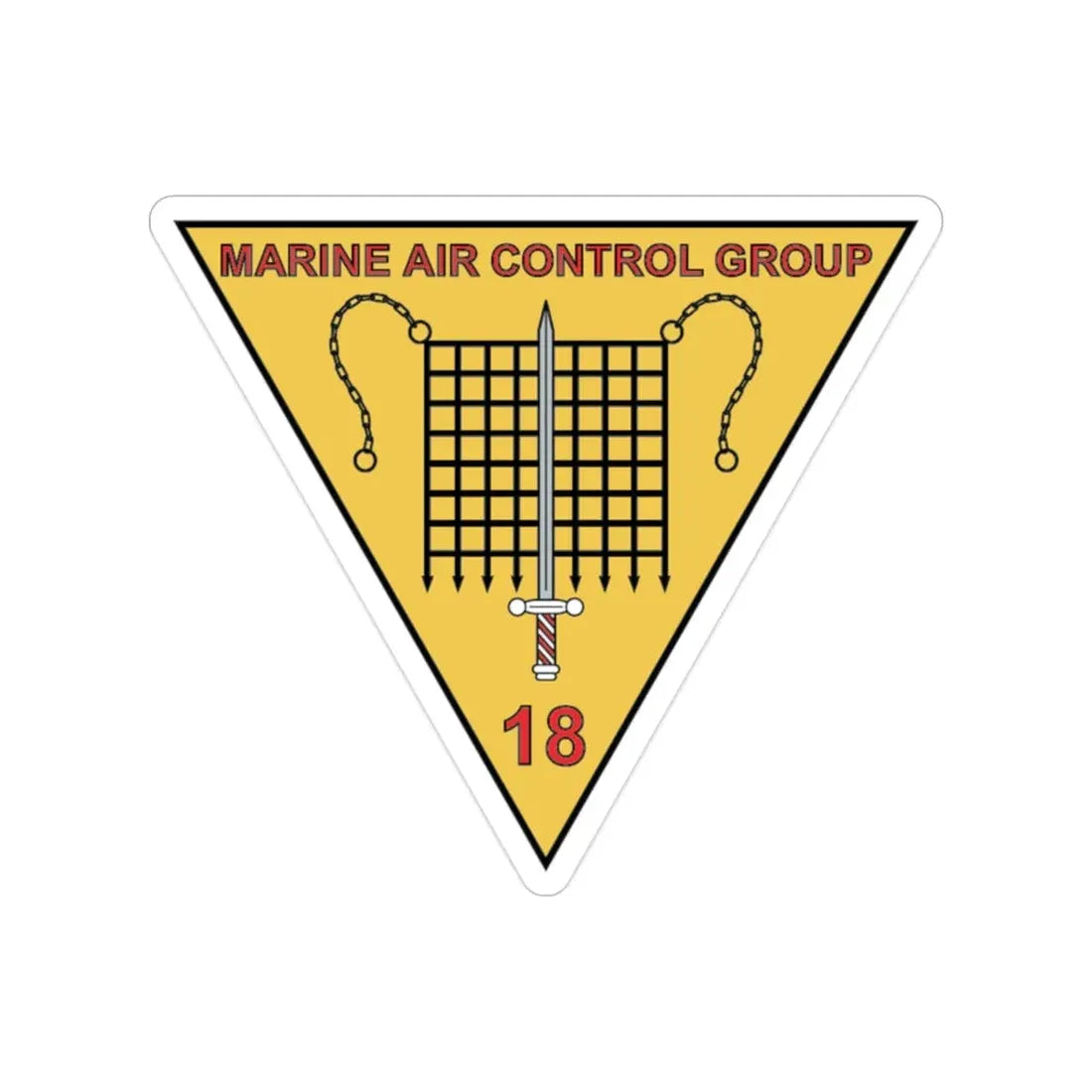 MACG 18 (USMC) Transparent STICKER Die-Cut Vinyl Decal - The Sticker Space