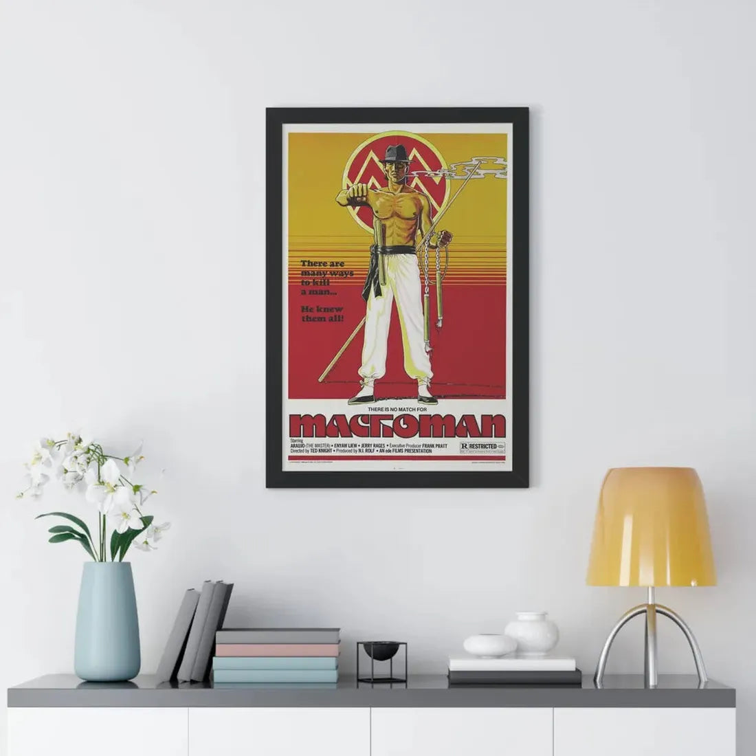 MACHOMAN 1980 - Framed Movie Poster - The Sticker Space