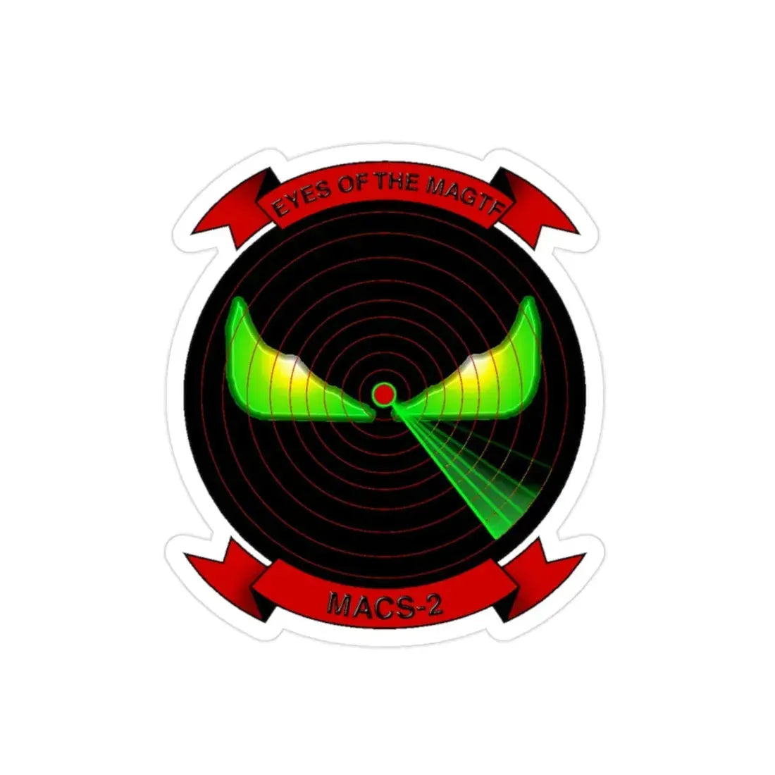 MACS 2 Eyes of the MAGTF (USMC) Transparent STICKER Die-Cut Vinyl Decal - The Sticker Space