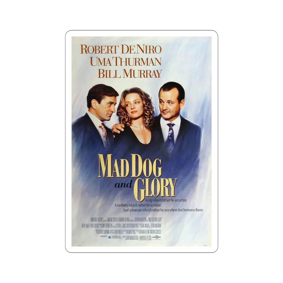 Mad Dog and Glory 1993 Movie Poster STICKER Vinyl Die-Cut Decal - The Sticker Space