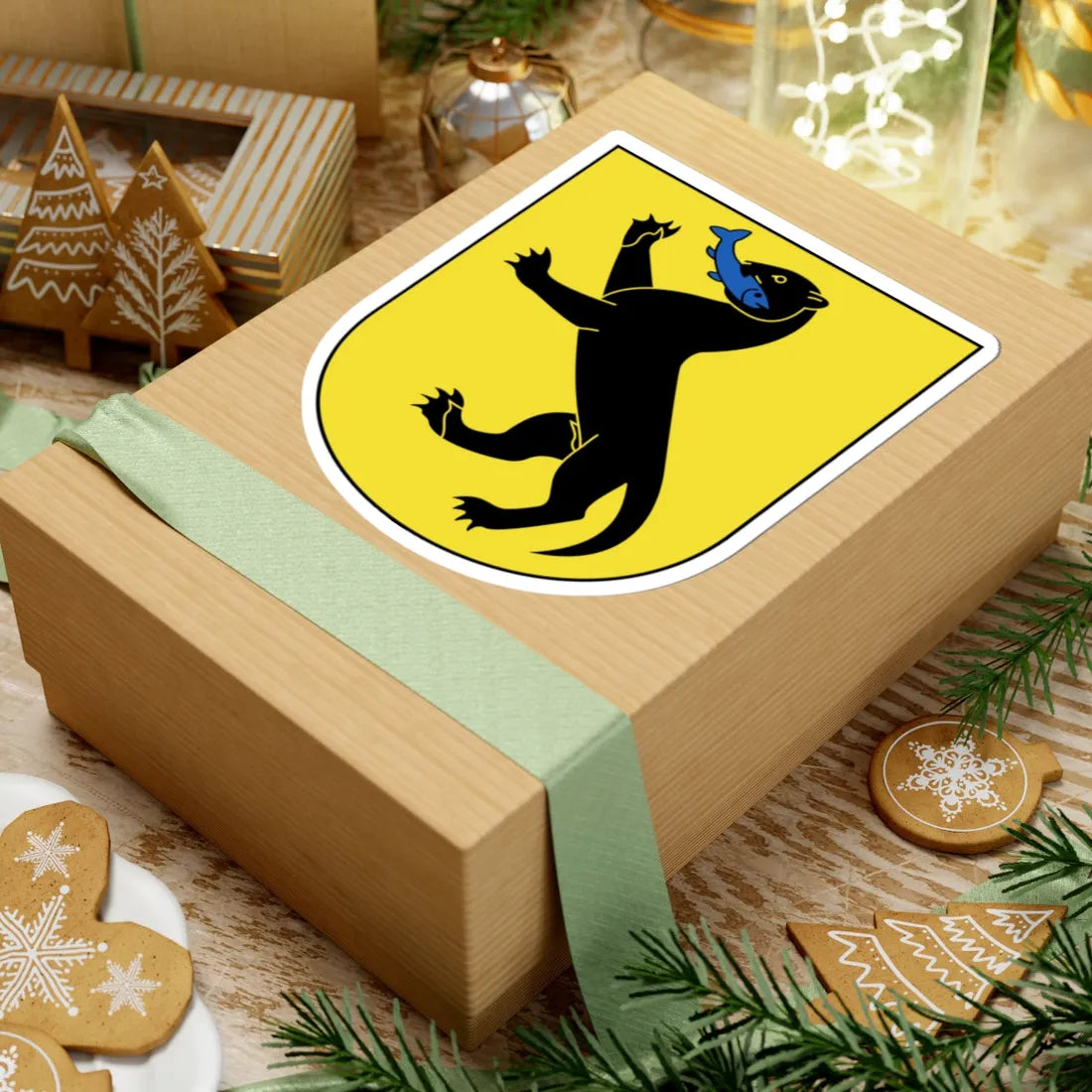 Maennedorf-blazon (Switzerland) (Coat of Arms) STICKER Vinyl Kiss-Cut Decal - The Sticker Space