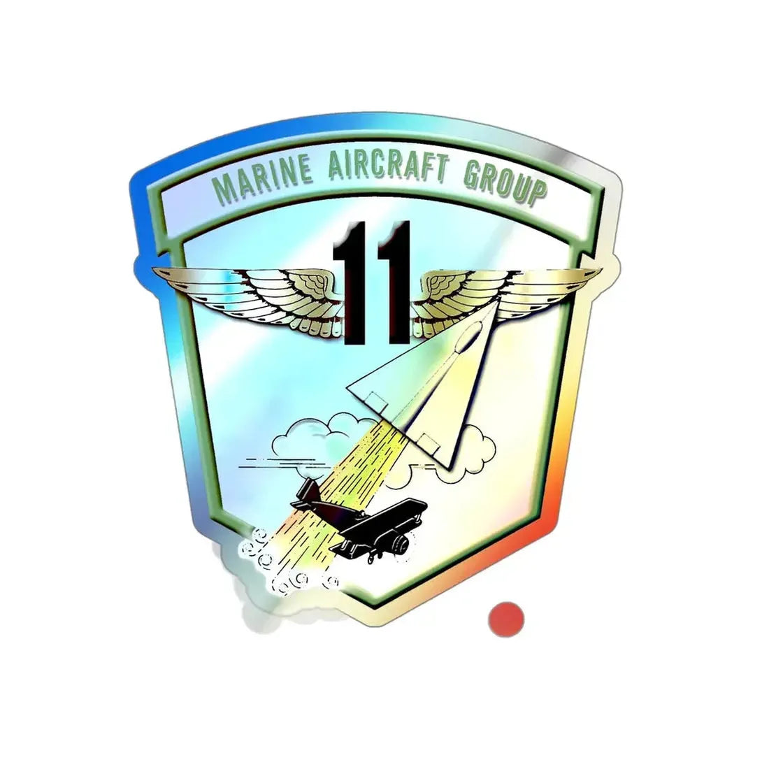 MAG 11 (USMC) Holographic STICKER Die-Cut Vinyl Decal - The Sticker Space