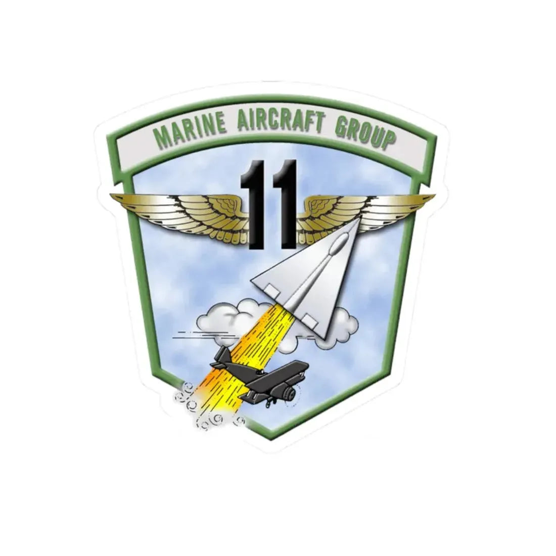 MAG 11 (USMC) STICKER Vinyl Kiss-Cut Decal - The Sticker Space