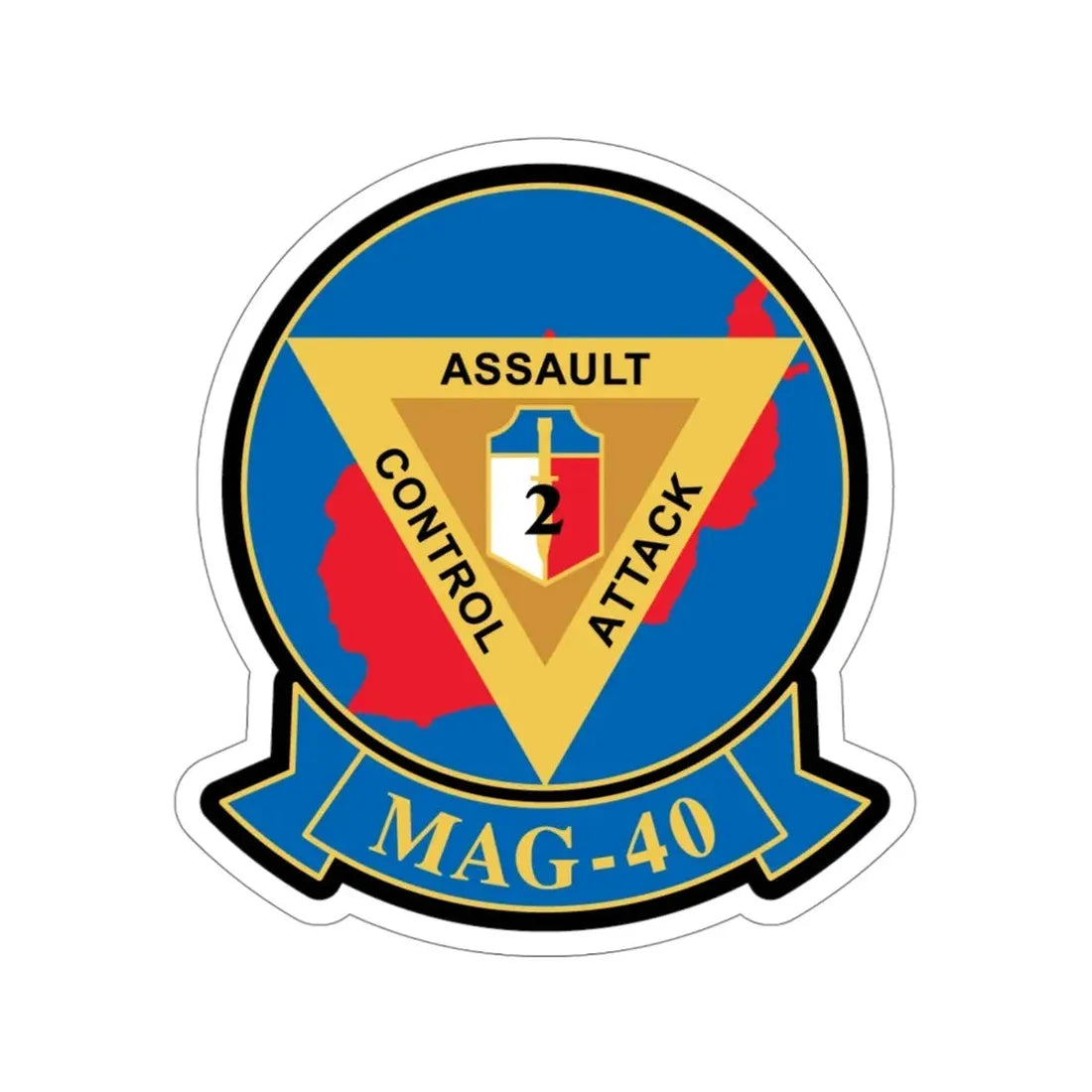 MAG 40 (USMC) STICKER Vinyl Die-Cut Decal - The Sticker Space