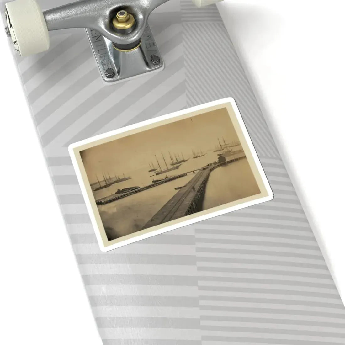 Magazine Wharf, City Point; January 1865 (U.S. Civil War) STICKER Vinyl Kiss-Cut Decal - The Sticker Space