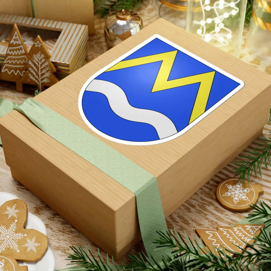 Maggia-coat of arms (Switzerland) (Coat of Arms) STICKER Vinyl Kiss-Cut Decal - The Sticker Space