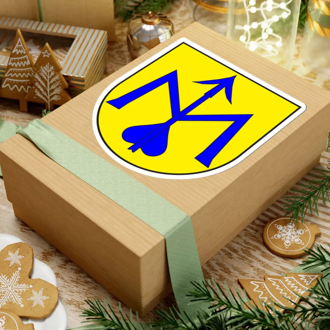 Maladers wappen (Switzerland) (Coat of Arms) STICKER Vinyl Kiss-Cut Decal - The Sticker Space