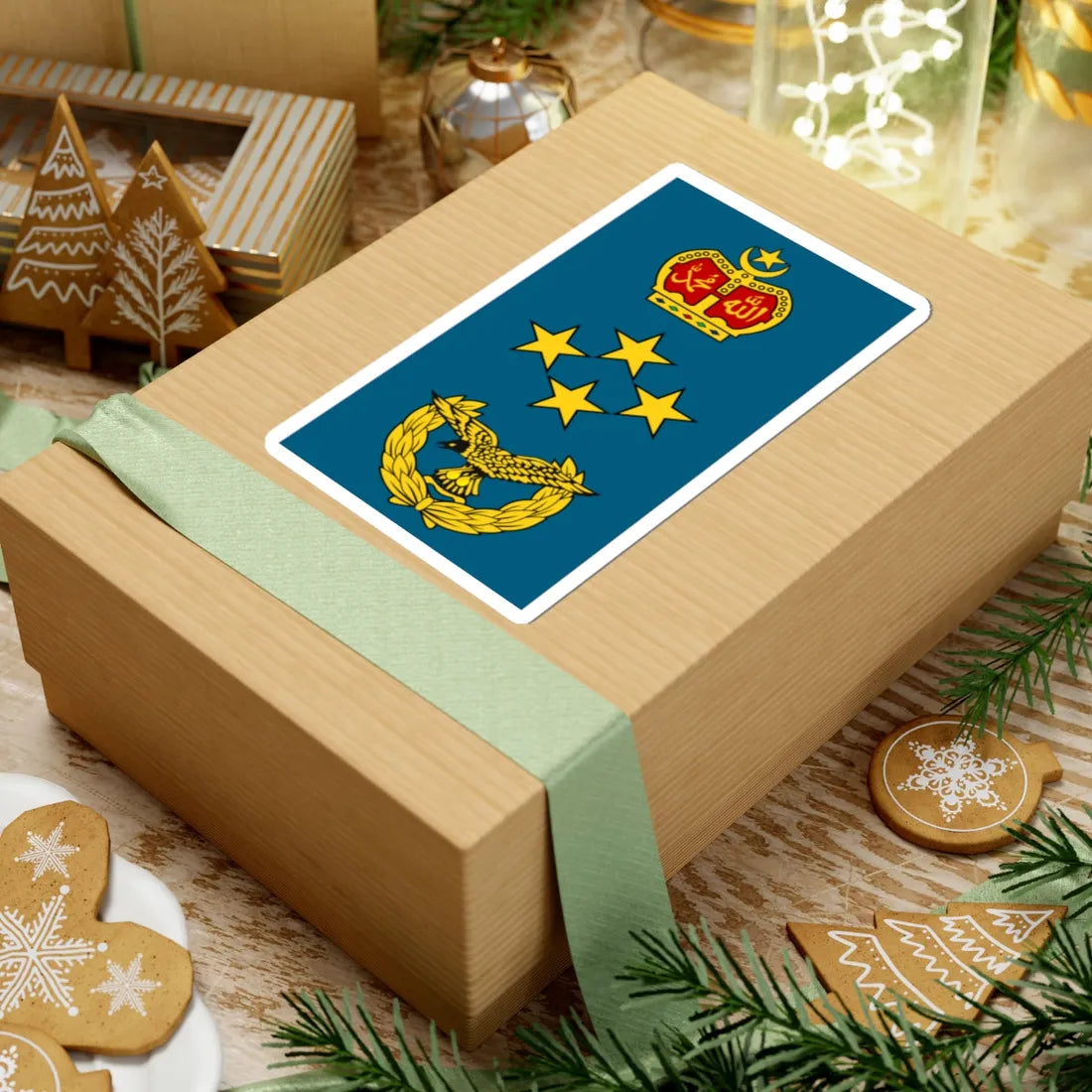 Malaysia Air Force OF 9 (Malaysia) (Military Rank) STICKER Vinyl Kiss-Cut Decal - The Sticker Space