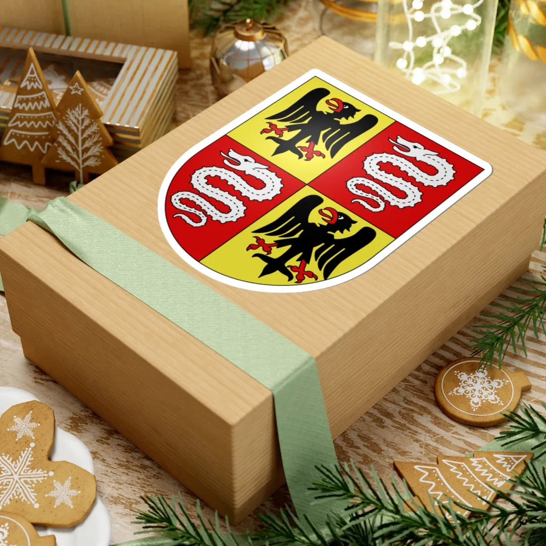 Malvaglia-coat of arms (Switzerland) (Coat of Arms) STICKER Vinyl Kiss-Cut Decal - The Sticker Space