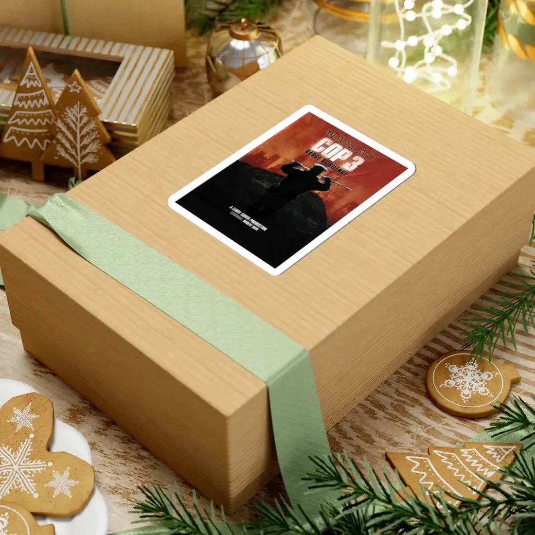 MANIAC COP 3 (TEASER) 1993 Movie Poster - STICKER Vinyl Kiss-Cut Decal - The Sticker Space