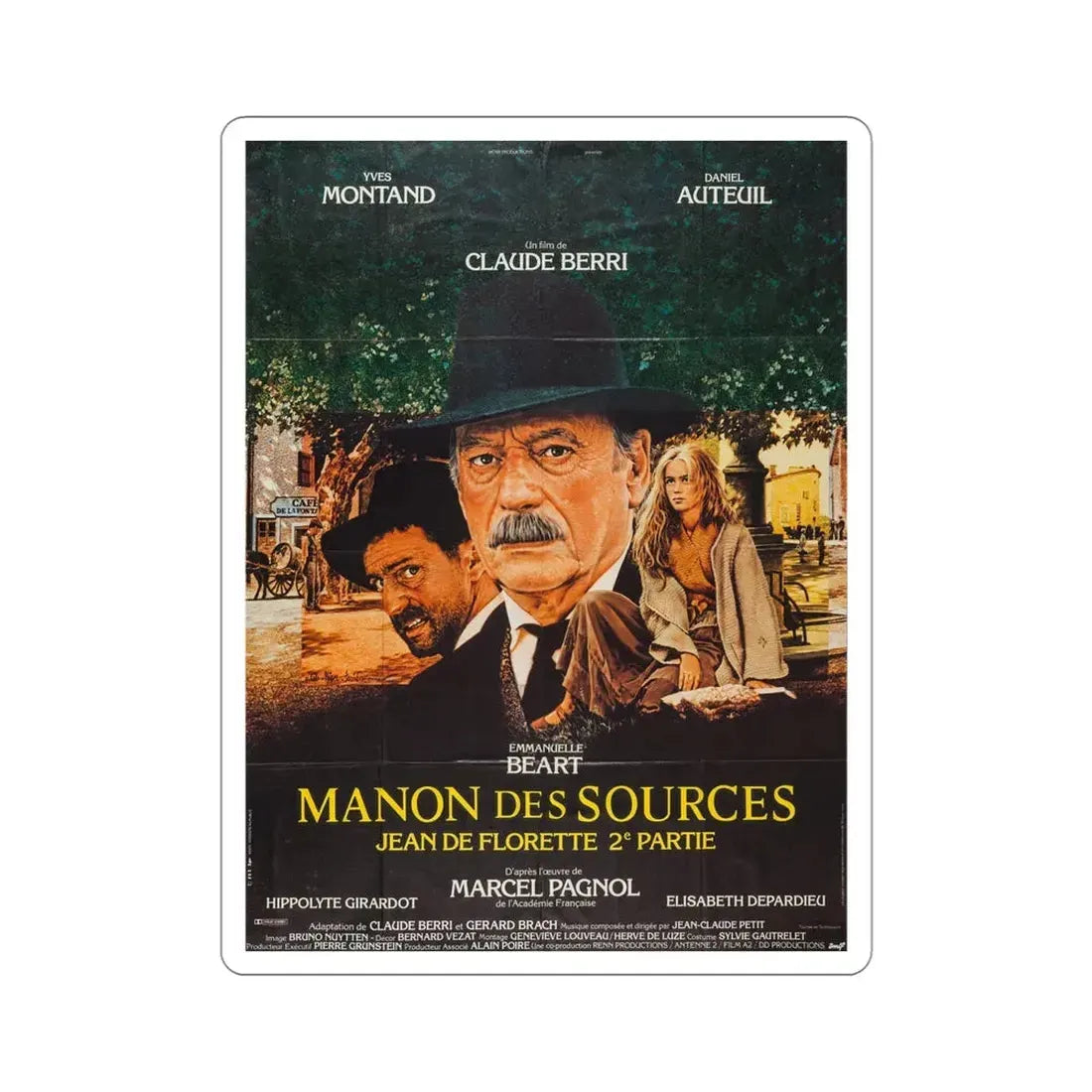 Manon of the Spring 1987 Movie Poster STICKER Vinyl Die-Cut Decal - The Sticker Space