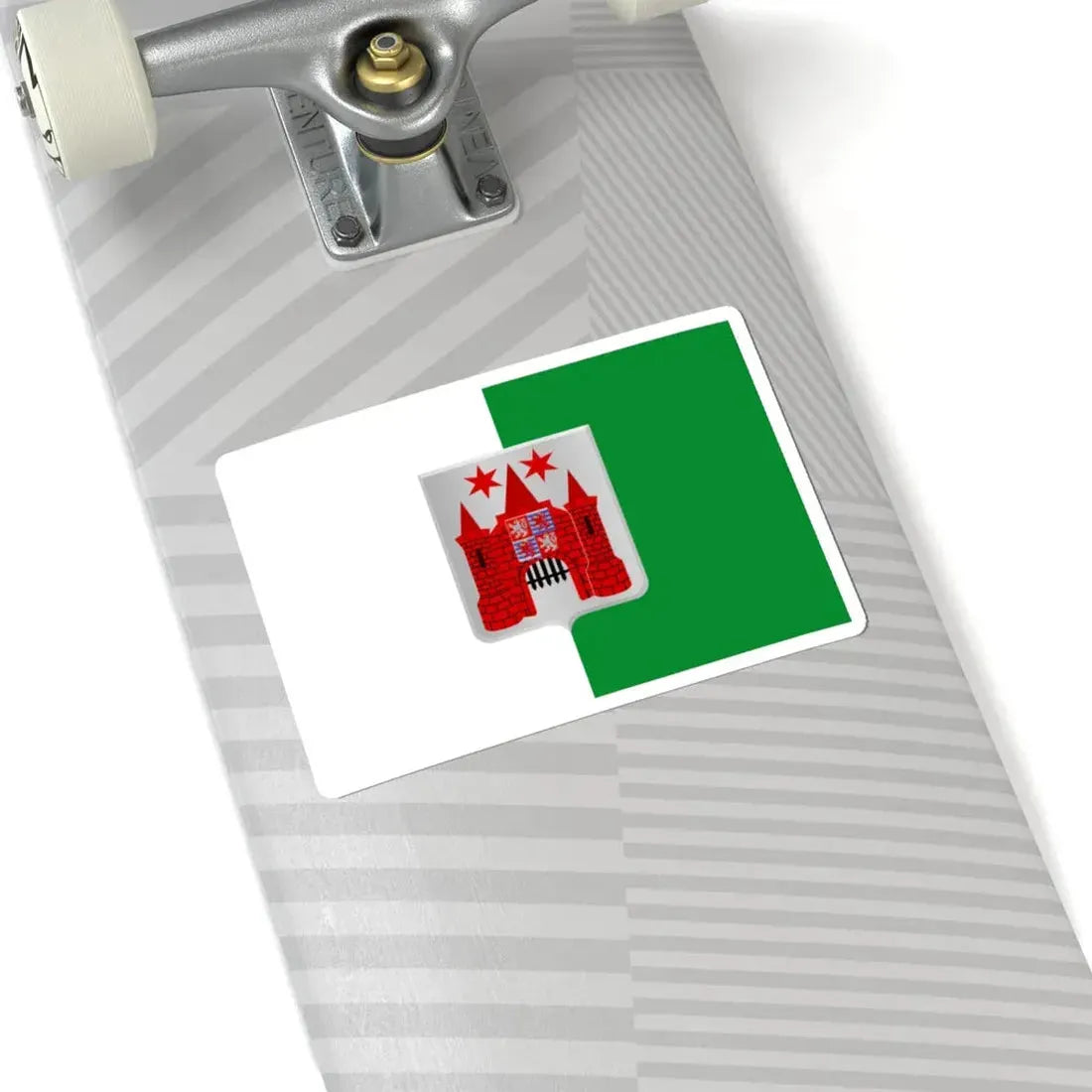 Marche-en-Famenne vlag (Belgium) STICKER Vinyl Kiss-Cut Decal - The Sticker Space