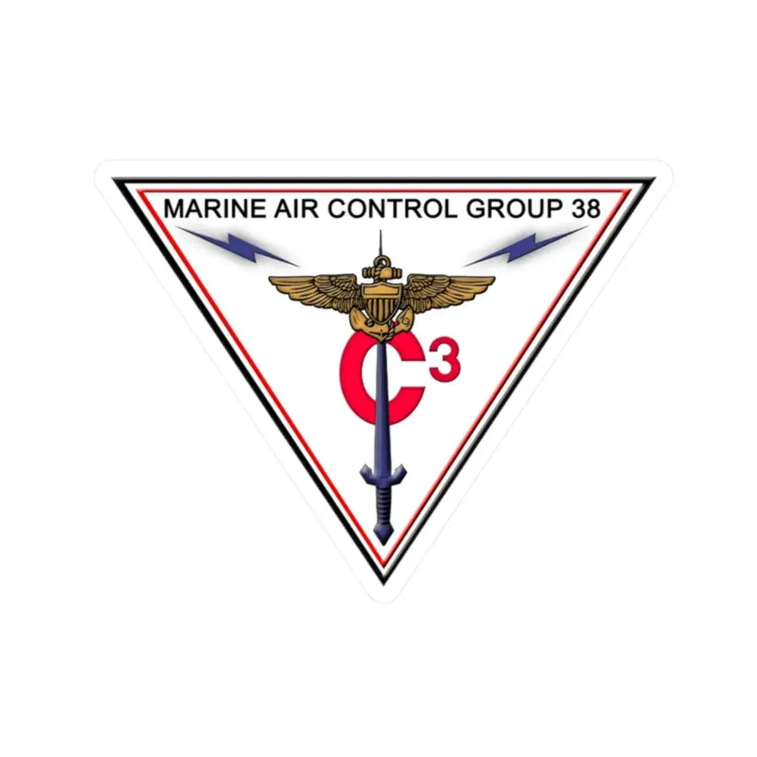 Marine Air Control Group 38 (USMC) STICKER Vinyl Kiss-Cut Decal - The Sticker Space