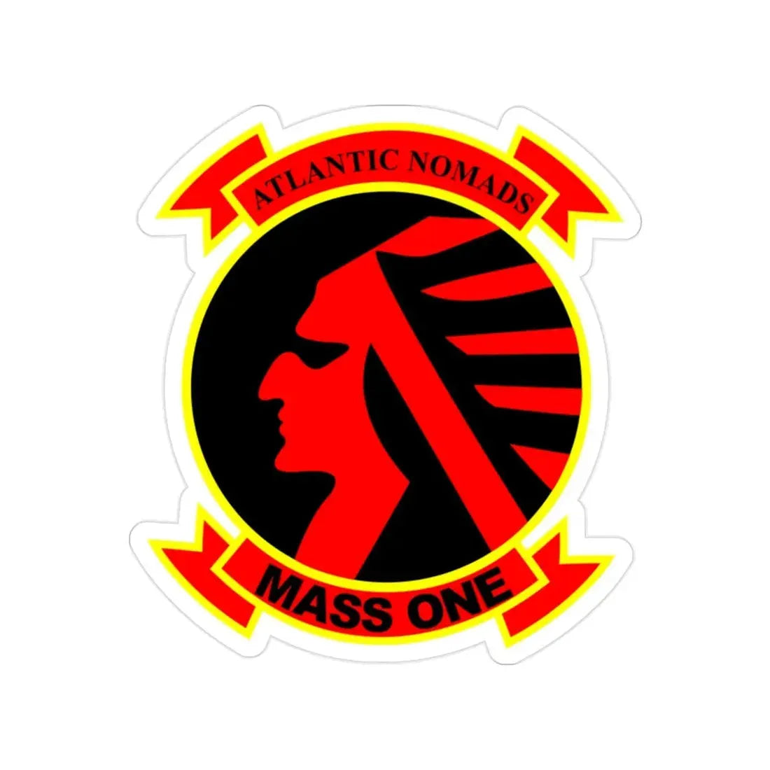 Marine Air Support Squadron 1 (USMC) Transparent STICKER Die-Cut Vinyl Decal - The Sticker Space