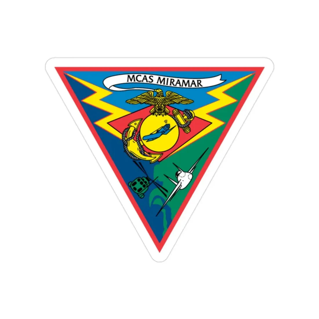Marine Corps Air Station Miramar (USMC) Transparent STICKER Die-Cut Vinyl Decal - The Sticker Space