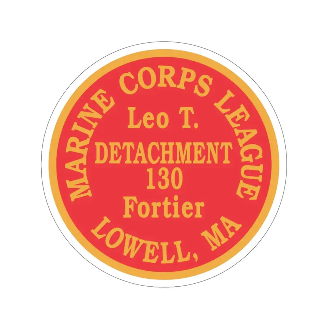 Marine Corps League Lowell MA (USMC) STICKER Vinyl Die-Cut Decal - The Sticker Space