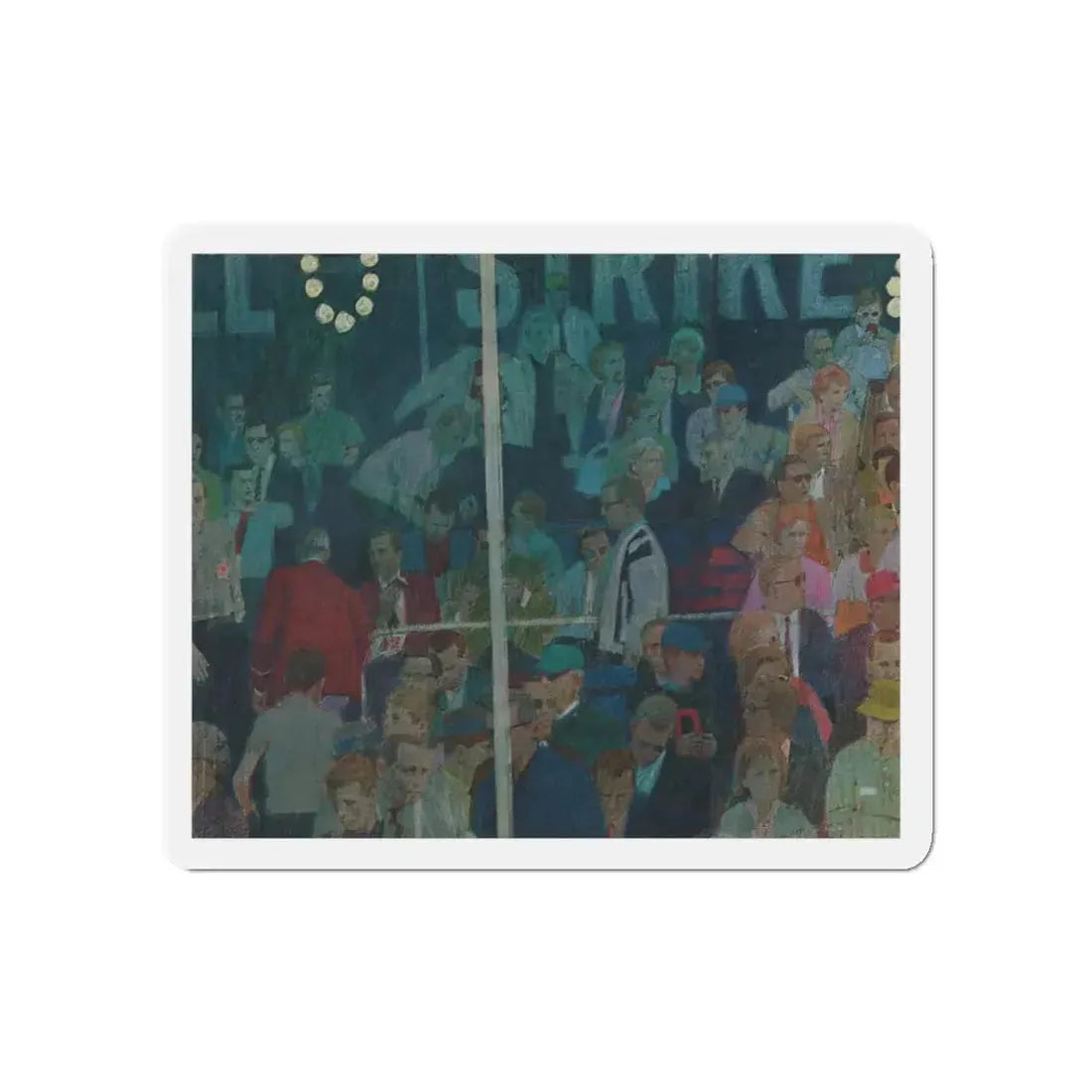 Mark English (attributed) 1965 Plymouth Belvedere Brochure art (2) (Magazine Illustration) Refrigerator Magnet - The Sticker Space